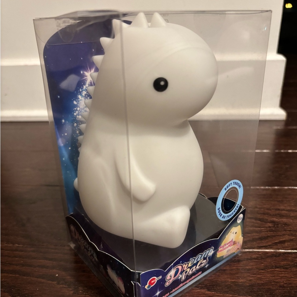 White Dinosaur Night Light